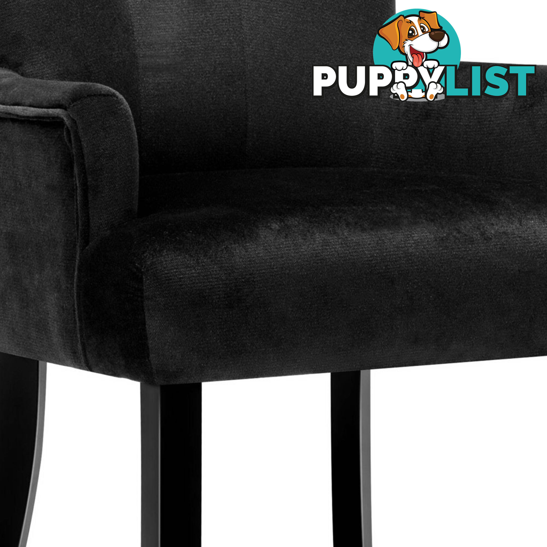 French Provincial Dining Chair - Black