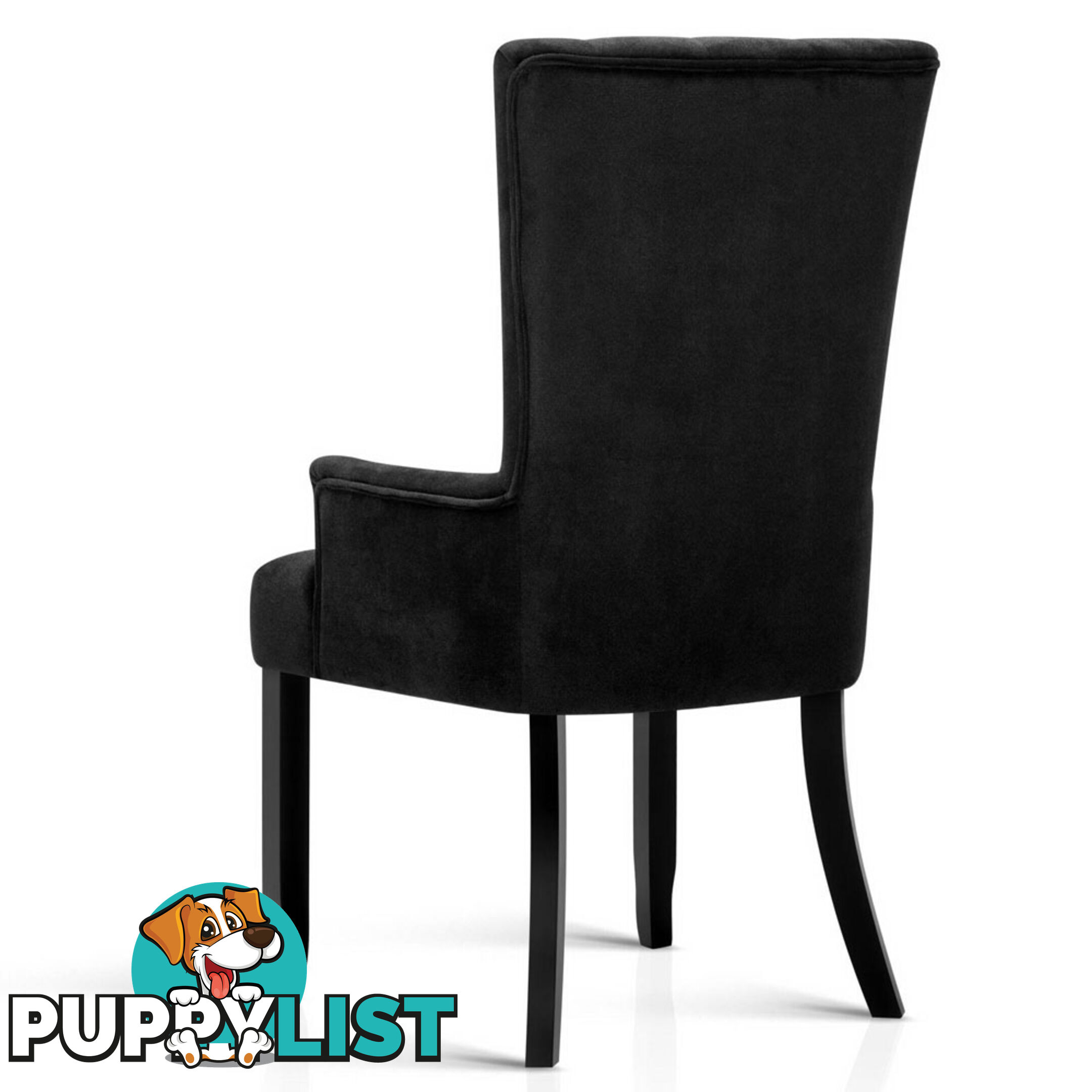 French Provincial Dining Chair - Black