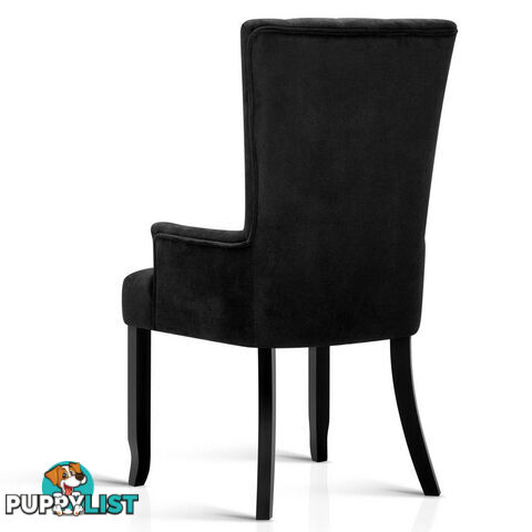 French Provincial Dining Chair - Black