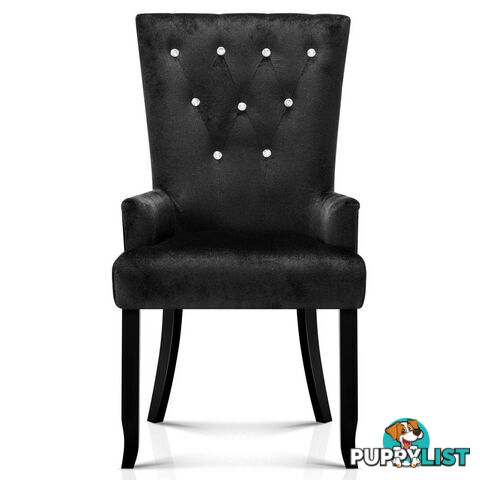 French Provincial Dining Chair - Black