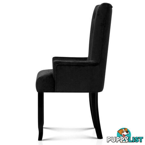 French Provincial Dining Chair - Black