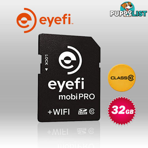 EYE FI  32GB mobi +wifi pro SDHC class 10 Card (MOBIPRO-32)