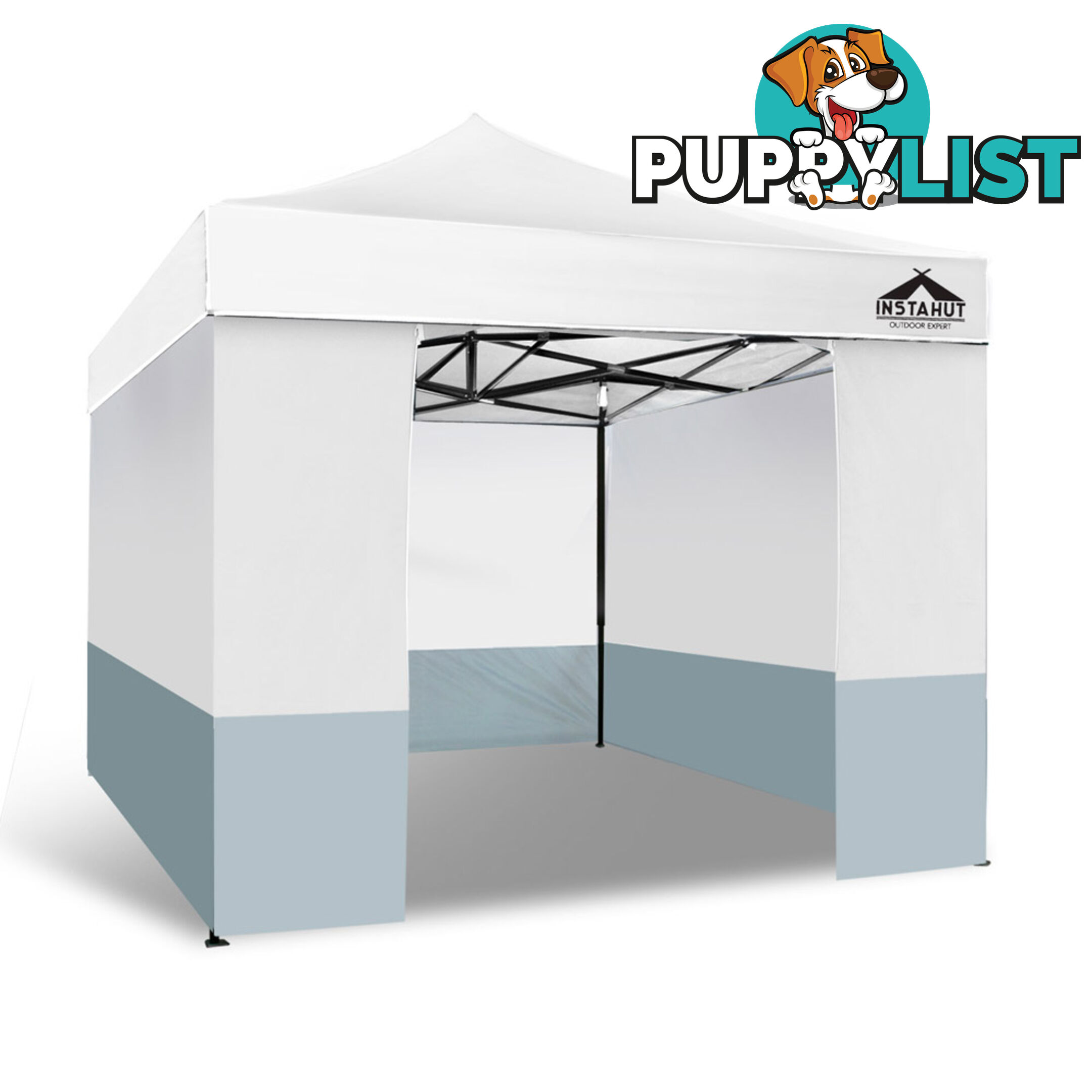 3X3 Pop Up Gazebo - White