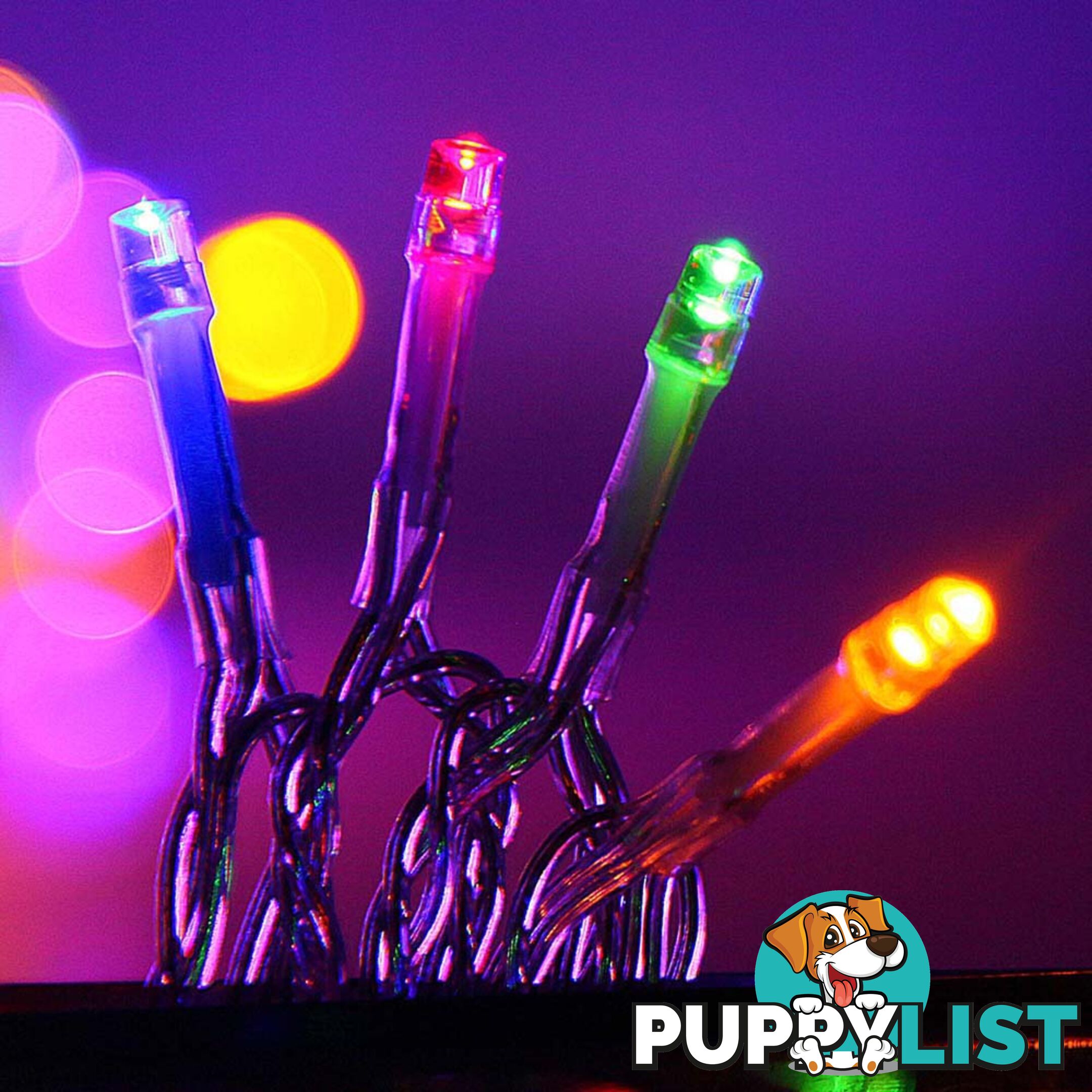 800 LED Christmas Icicle Lights Multi Colour