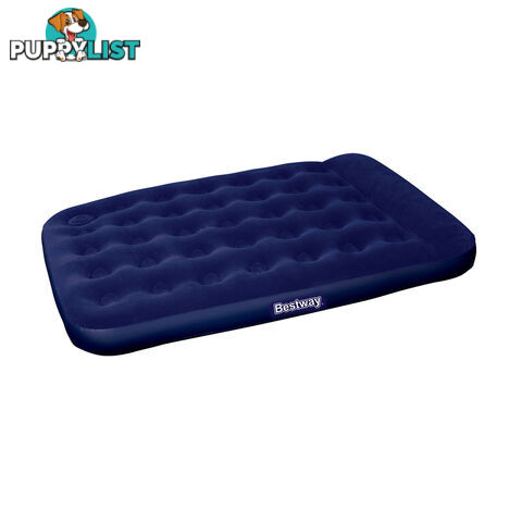 Bestway Double Inflatable Air Mattress Bed w/ Built-in Foot Pump Blue