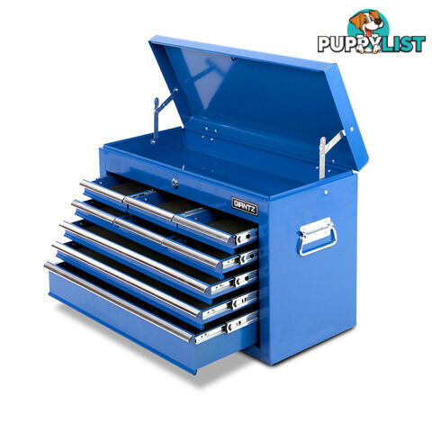 9 Drawers Tool Box Chest Blue