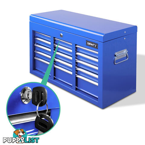 9 Drawers Tool Box Chest Blue