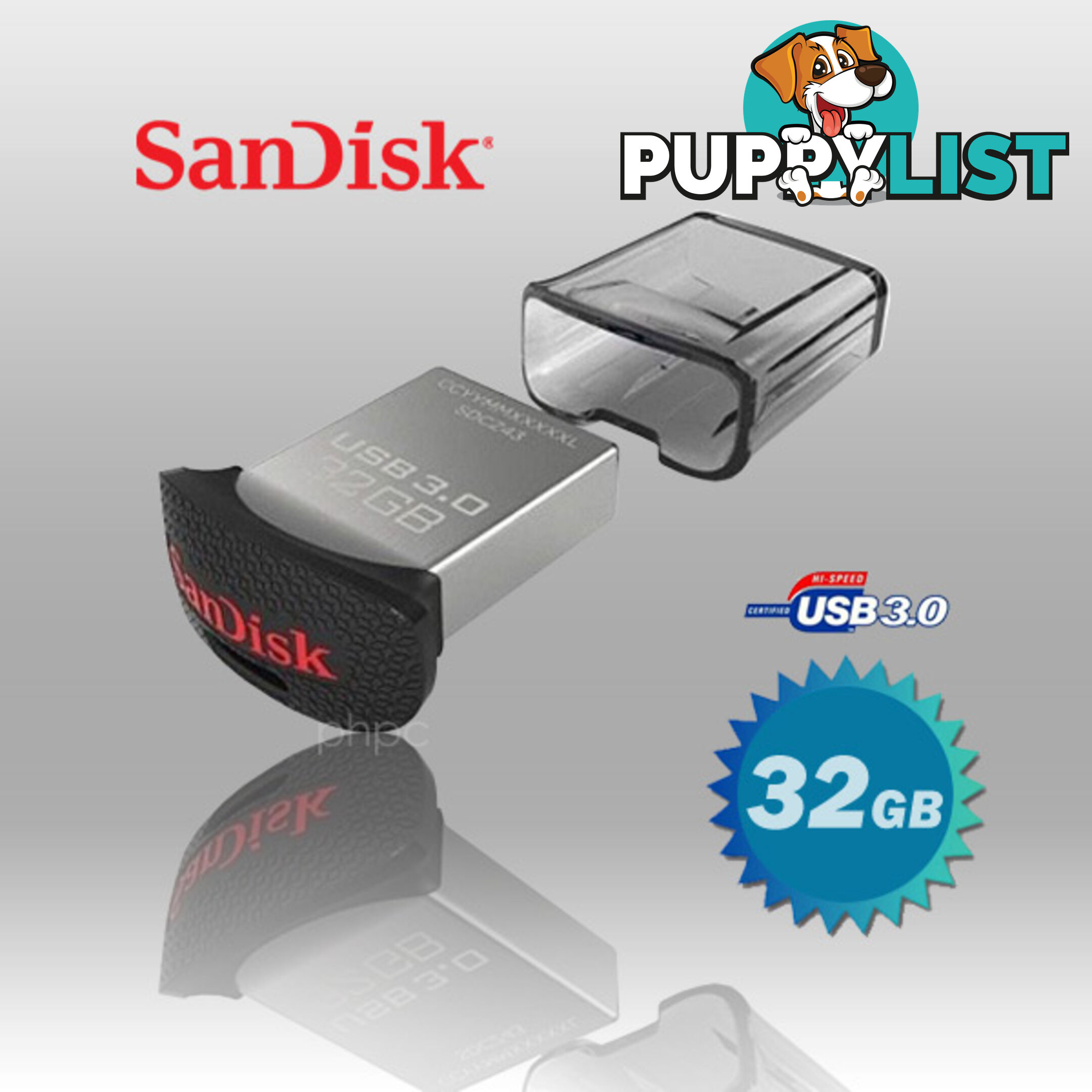 SanDisk CZ43 Ultra Fit USB 3.0  32GB USB Flash Drive