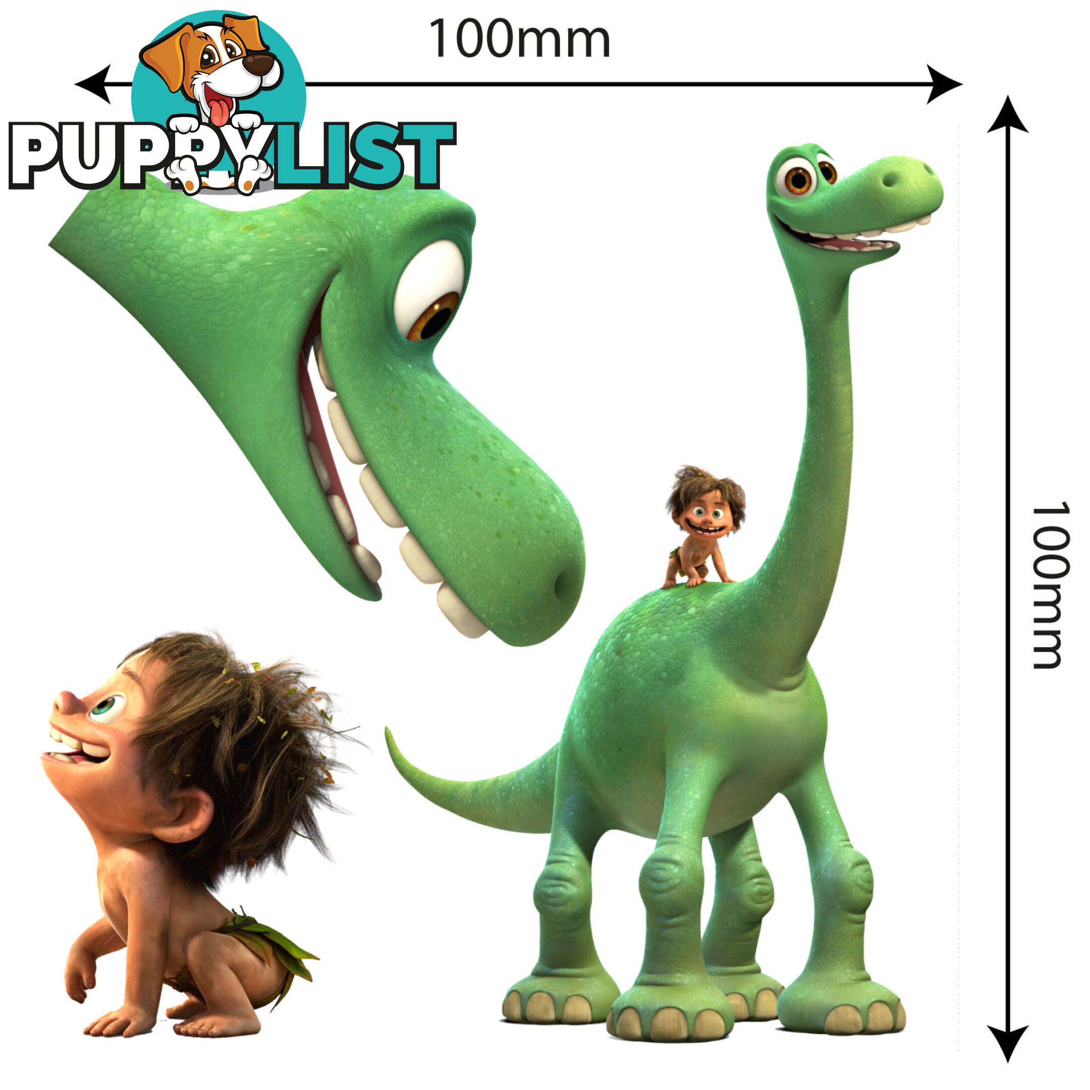 10 X The Good Dinosaur MOVABLE and Reusable Toy box - Wall Stickers