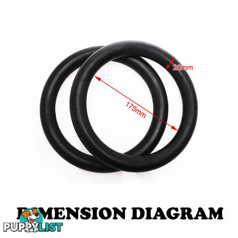 Gymnastic Gym Rings Hoop Crossfit Exercise Fitness Home Workout Dip Pair Bars