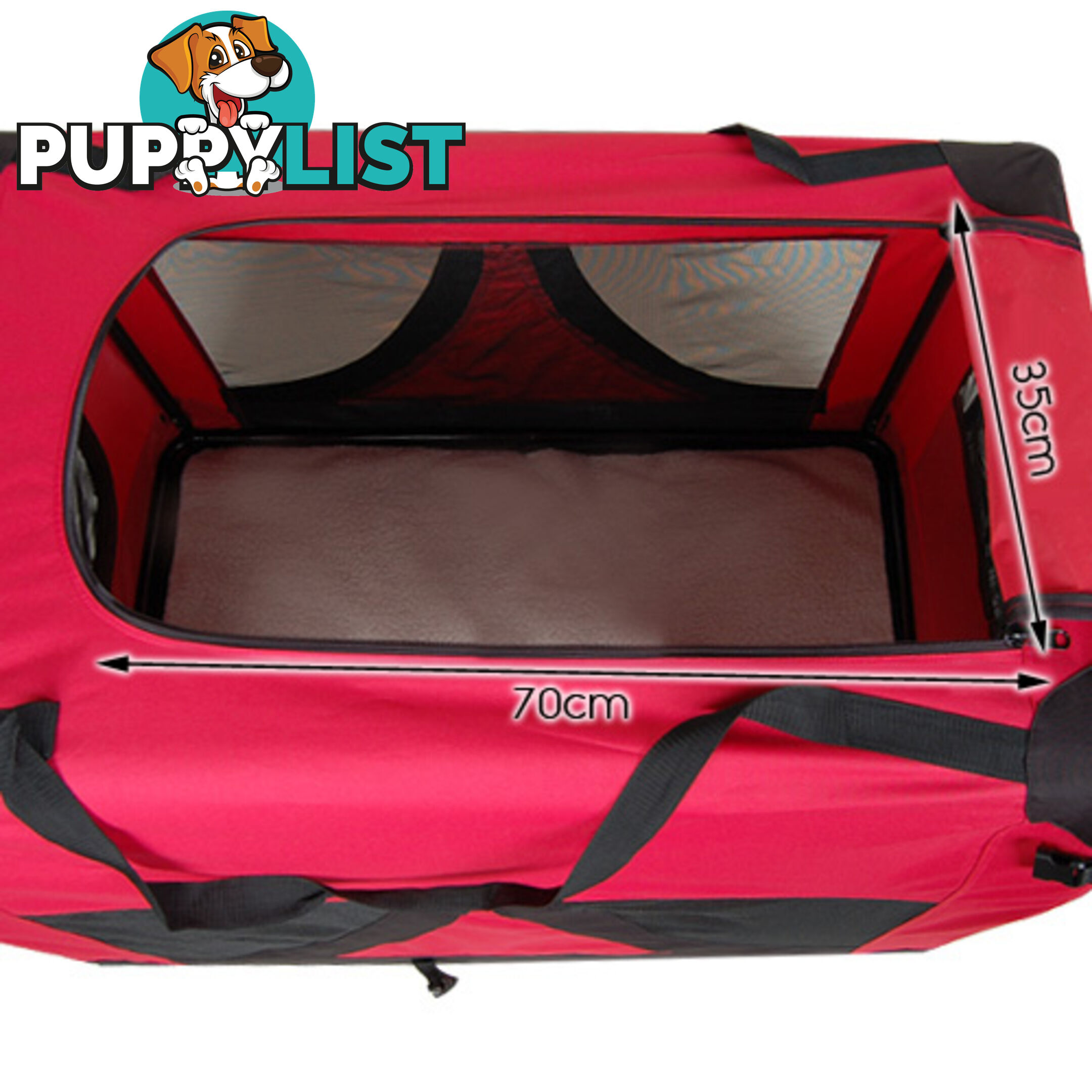 Extra Large Portable Soft Pet Dog Crate Cage Kennel Red