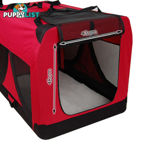 Extra Large Portable Soft Pet Dog Crate Cage Kennel Red