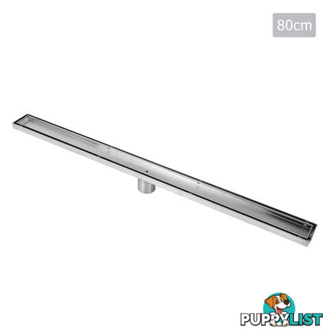 Tile Insert Stainless Steel Shower Grate Drain Floor Bathroom 800mm