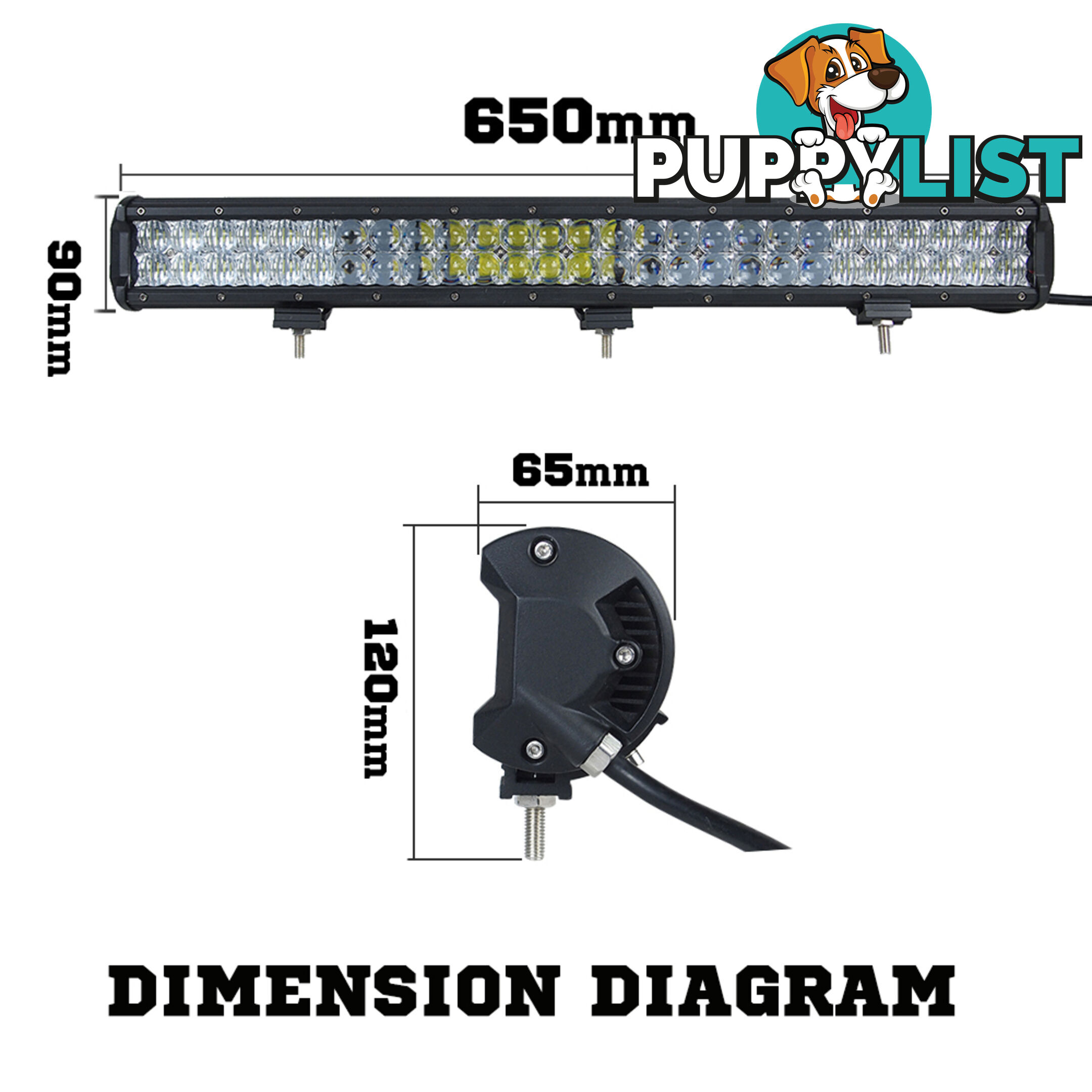 Osram 26inch 378W 5D Lens LED Light Bar Flood Spot Combo Work Lamp SUV ATV 4WD