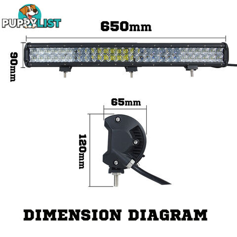 Osram 26inch 378W 5D Lens LED Light Bar Flood Spot Combo Work Lamp SUV ATV 4WD