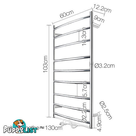 Electric Heated Towel Rail - Large