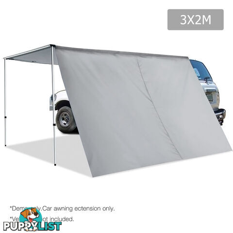 2X3M Car Awning Extension  - Grey