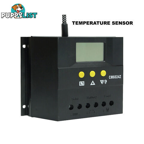 60A 12V-24V LCD Display PWM Solar Panel Regulator Charge Controller Battery