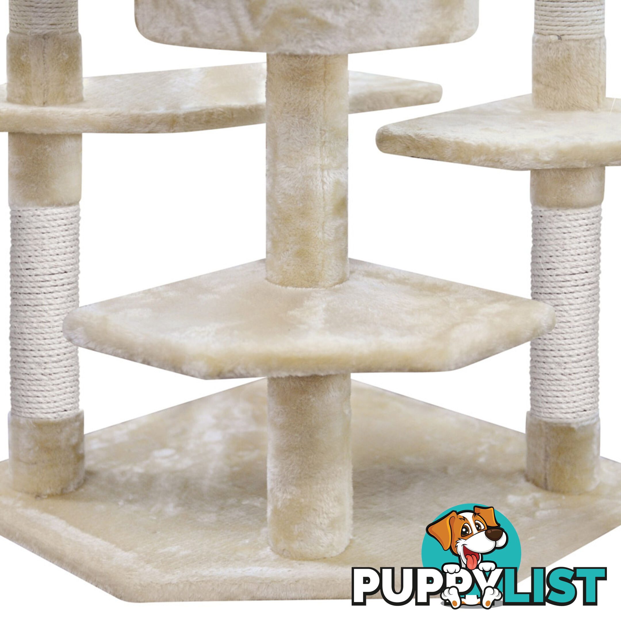 Cat Scratching Poles Post Furniture Tree House Beige