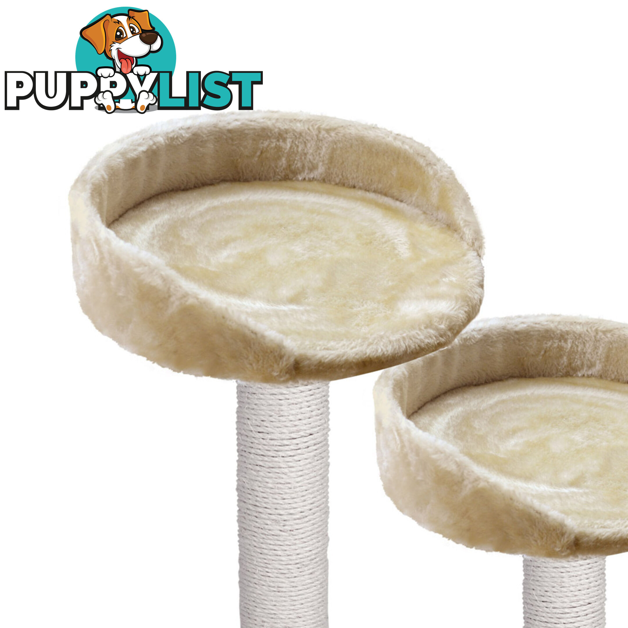 Cat Scratching Poles Post Furniture Tree House Beige