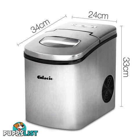 Stainless Steel Ice Cube Maker 1.7L