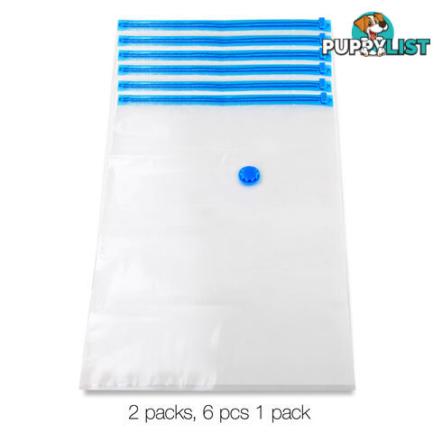 Set of 12 Vacuum Storage Bags 70 x 100cm