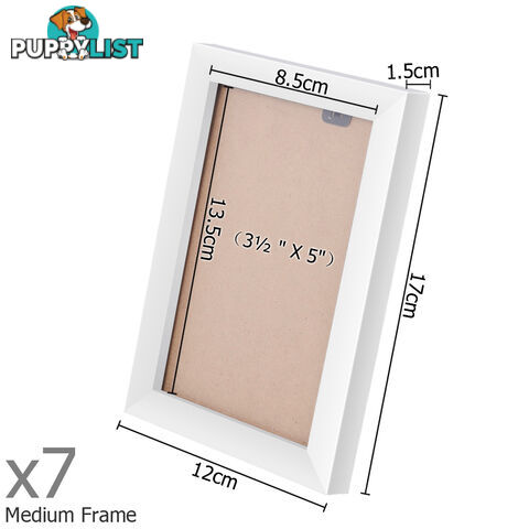 26 pcs Photo Frames Set Wall White