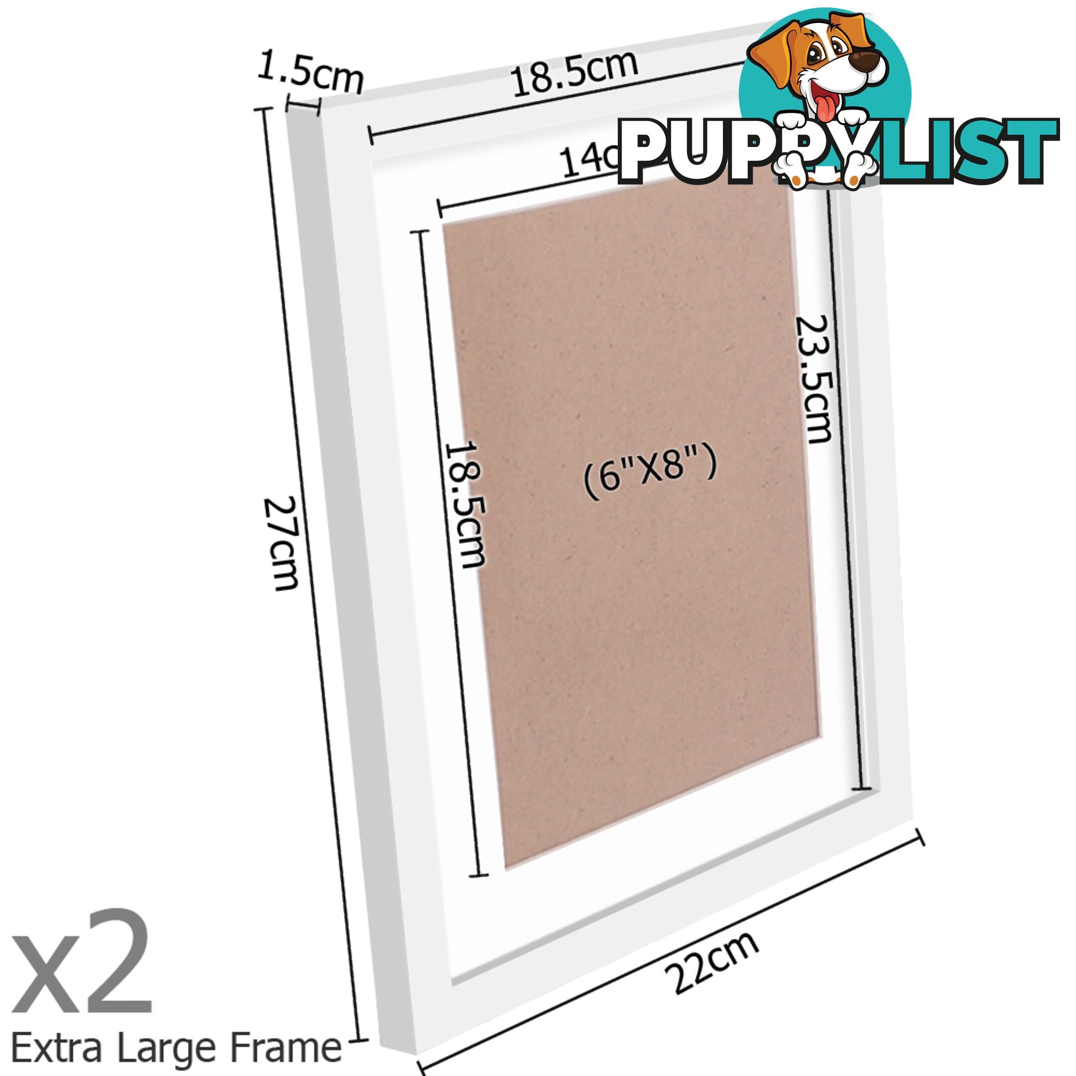 26 pcs Photo Frames Set Wall White