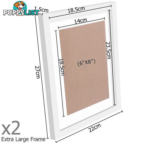 26 pcs Photo Frames Set Wall White