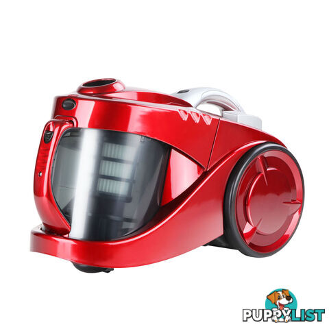 Bagless Cyclone Cyclonic Vacuum Cleaner HEPA Red