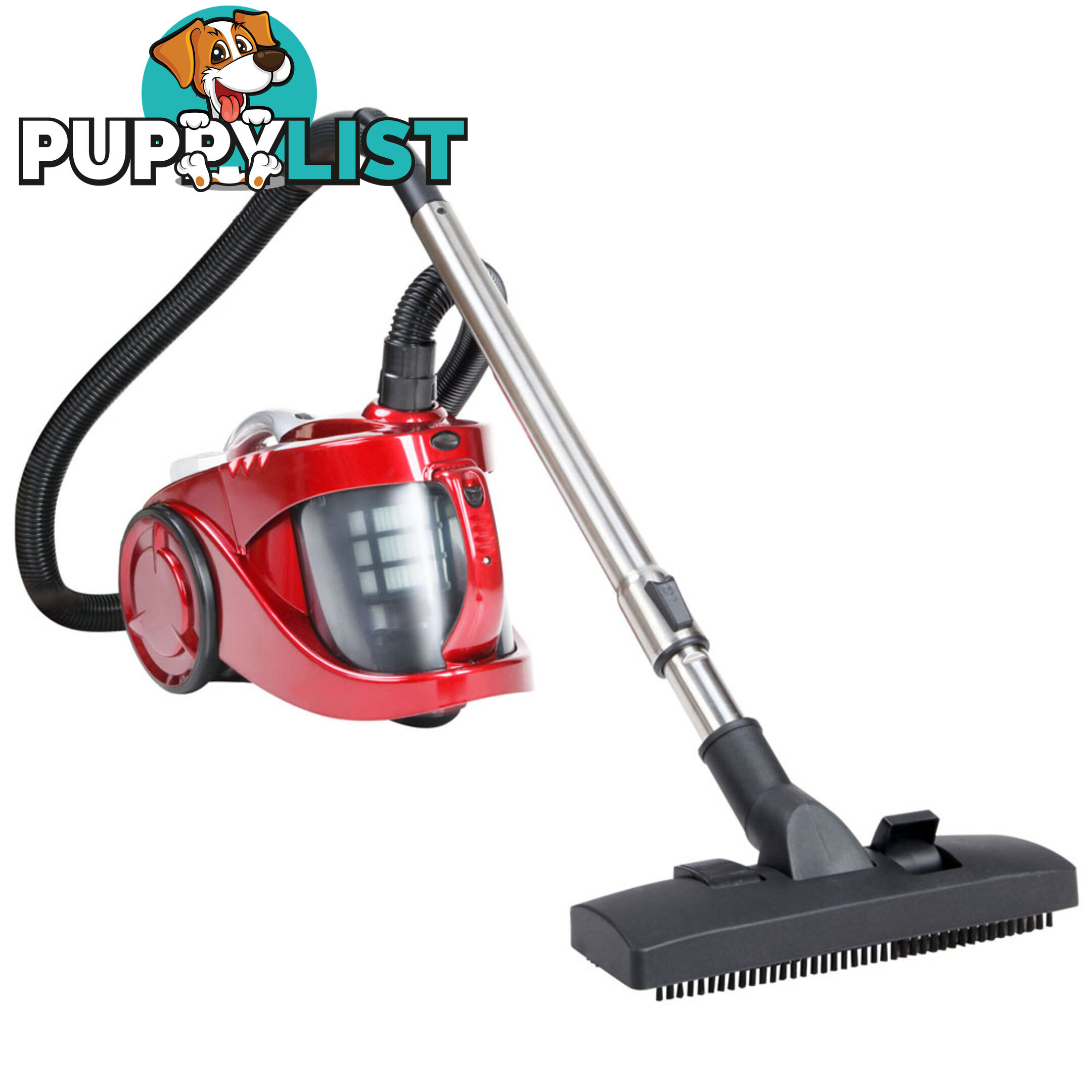 Bagless Cyclone Cyclonic Vacuum Cleaner HEPA Red