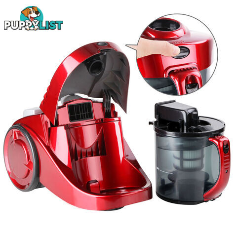 Bagless Cyclone Cyclonic Vacuum Cleaner HEPA Red