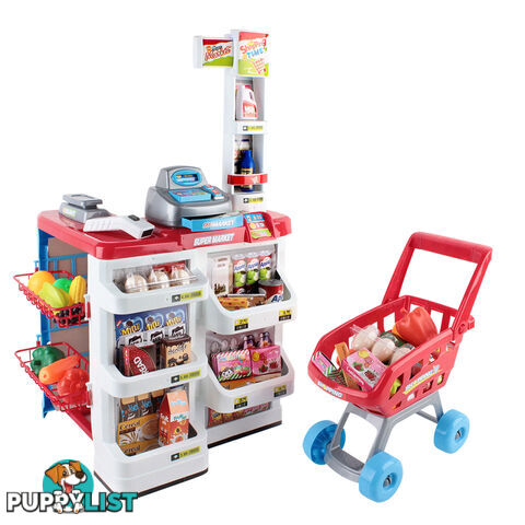 Supermarket Pretend Play Set Red White