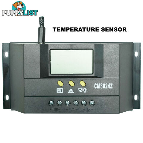 30A 12V-24V LCD Display PWM Solar Panel Regulator Charge Controller Battery Auto