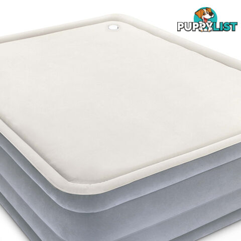 Bestway Queen Inflatable Air Mattress Bed w/ Built-in Electric Pump Grey