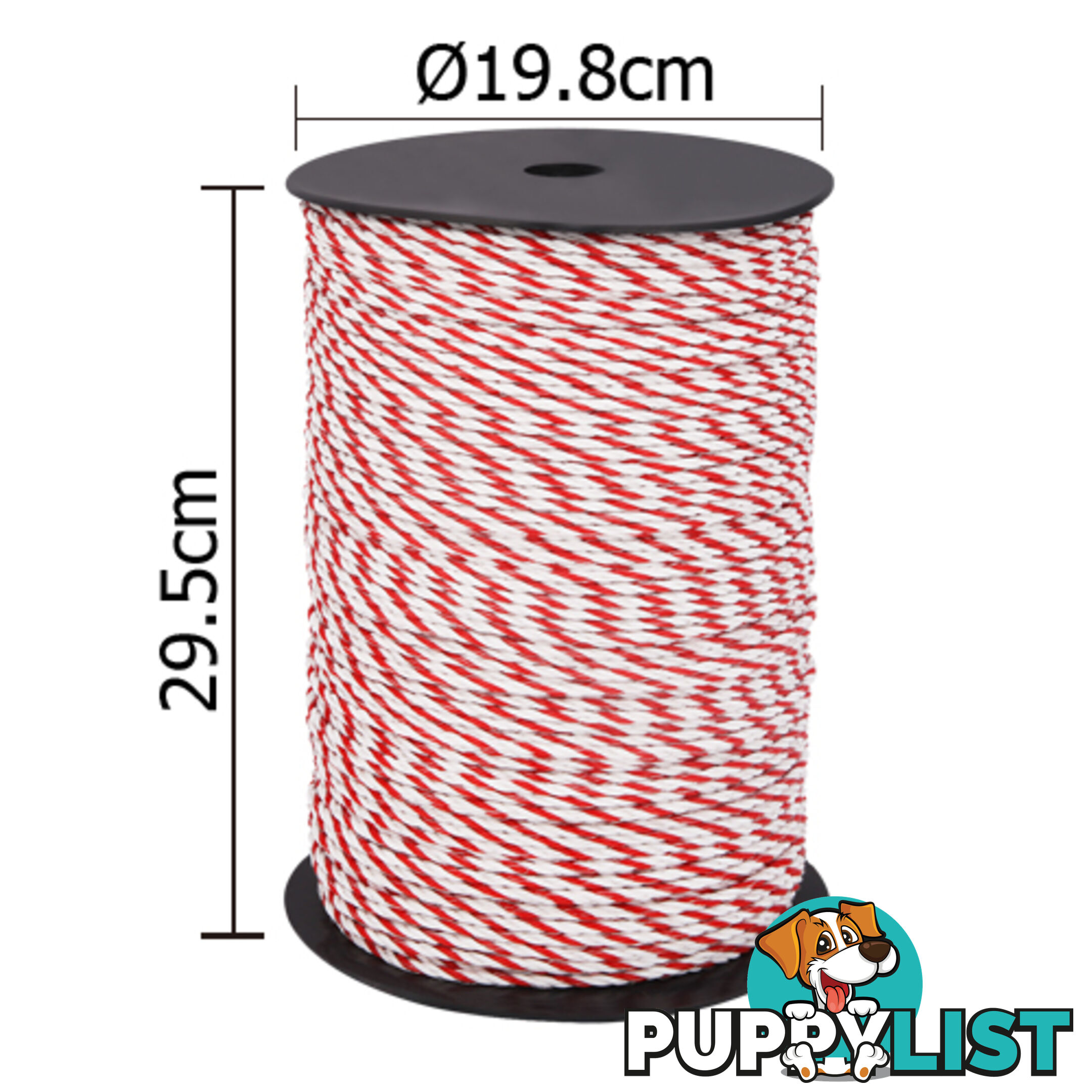 500m Roll Electric Fence Energiser Poly Rope