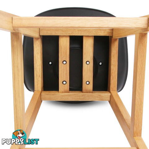 Set of 2 High Seat Back Barstools _ÑÐ Black