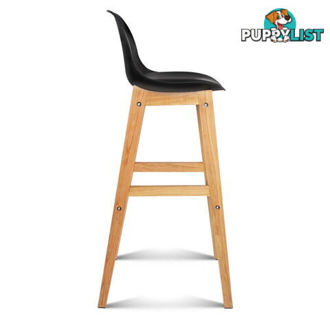 Set of 2 High Seat Back Barstools _ÑÐ Black