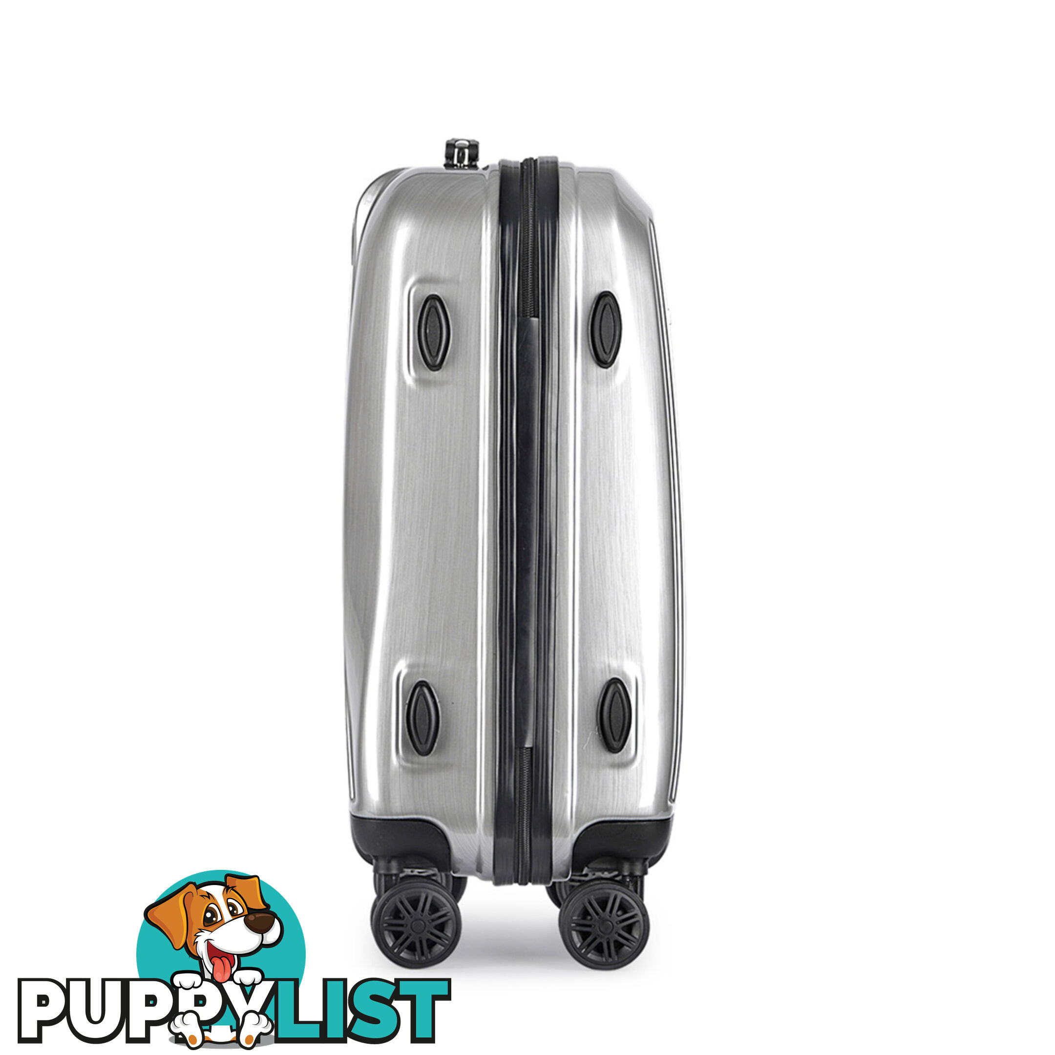 Hard Shell Travel Luggage with TSA Lock Silver