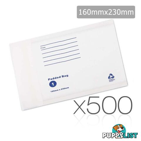 Bubble Padded Mail Envelopes 500pcs 160mm x 230mm