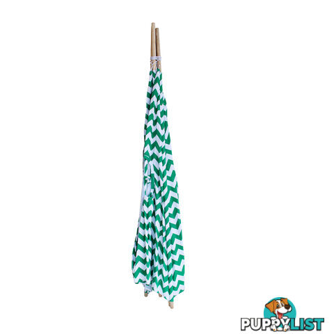 4 Poles Teepee Tent w/ Storage Bag Green