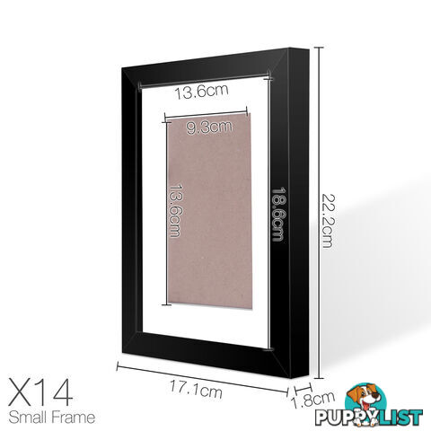 20 pcs Photo Frames Set Wall Black