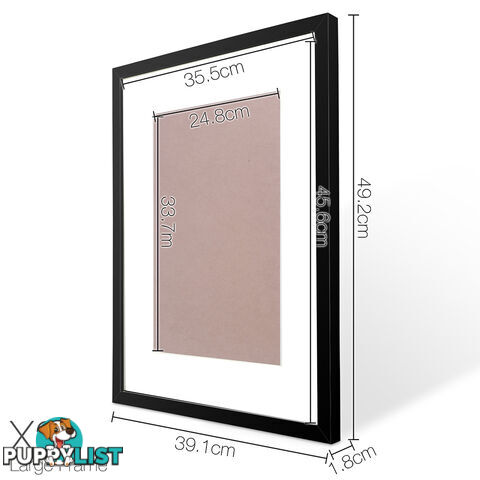 20 pcs Photo Frames Set Wall Black