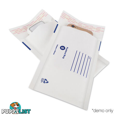 Set of 200 Bubble Padded Mailer Bag - 120mm x 180mm