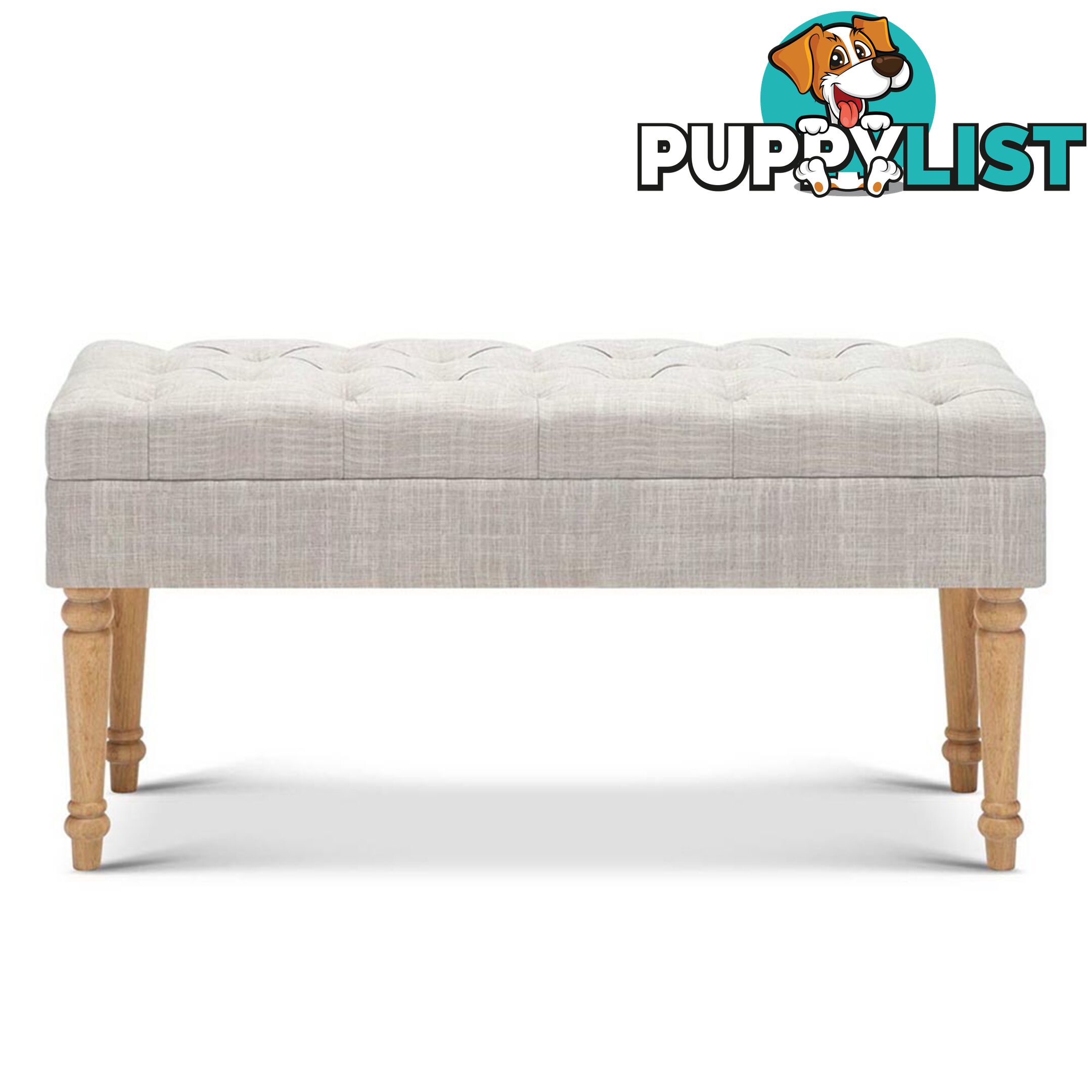 Seat Footstool Bench Stool - Beige