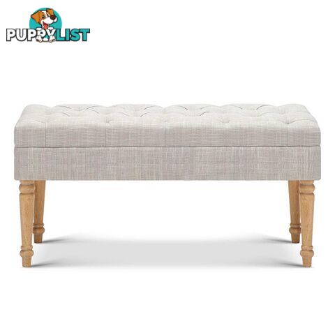 Seat Footstool Bench Stool - Beige