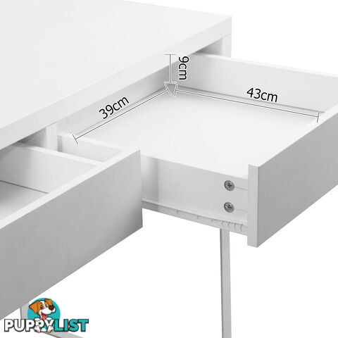 Office Computer Desk Table w/ Drawers White