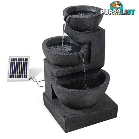 Solar Fountain with LED Lights