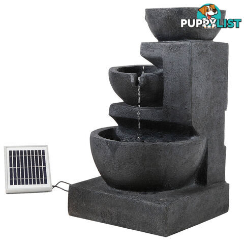 Solar Fountain with LED Lights