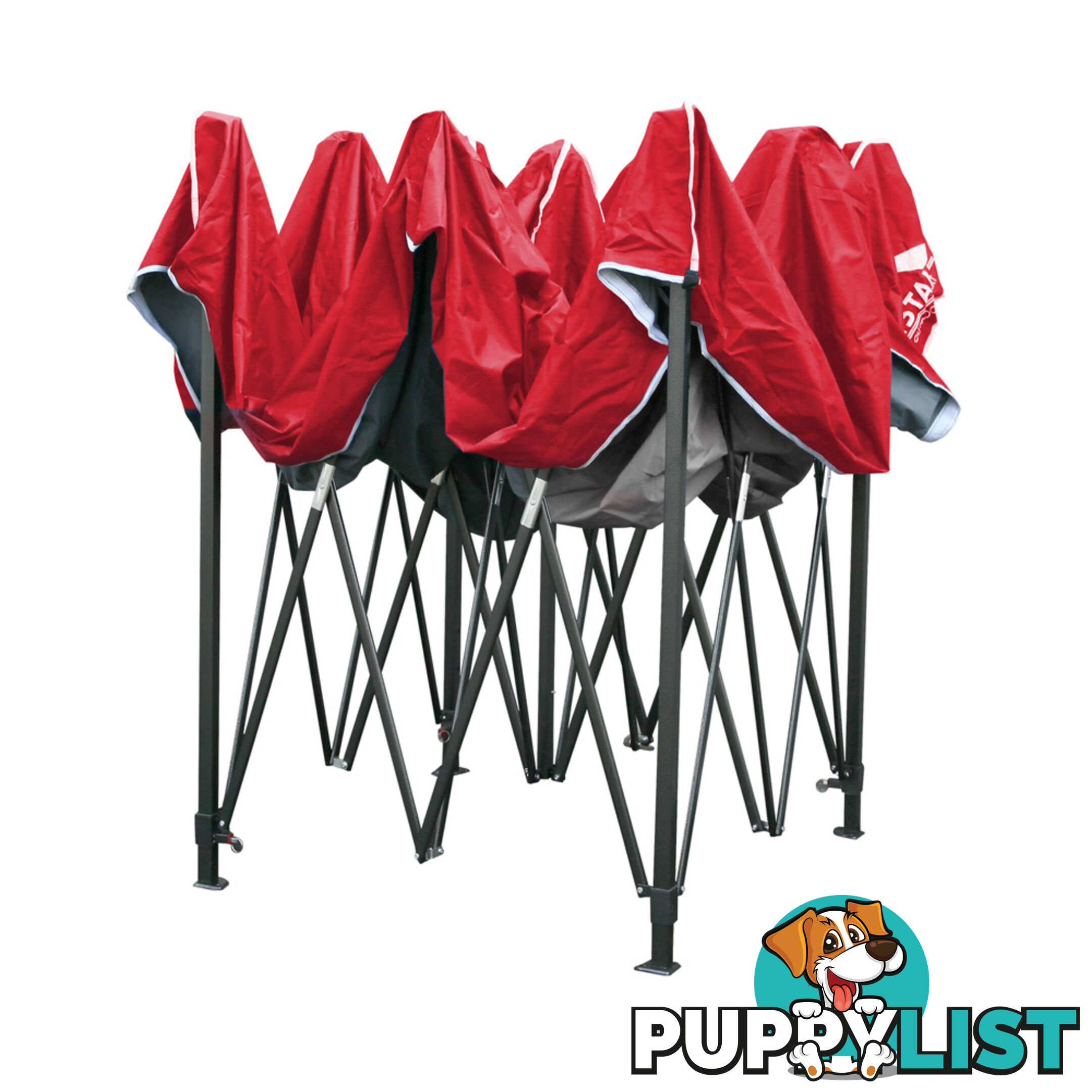 3X3 Pop Up Gazebo - Red